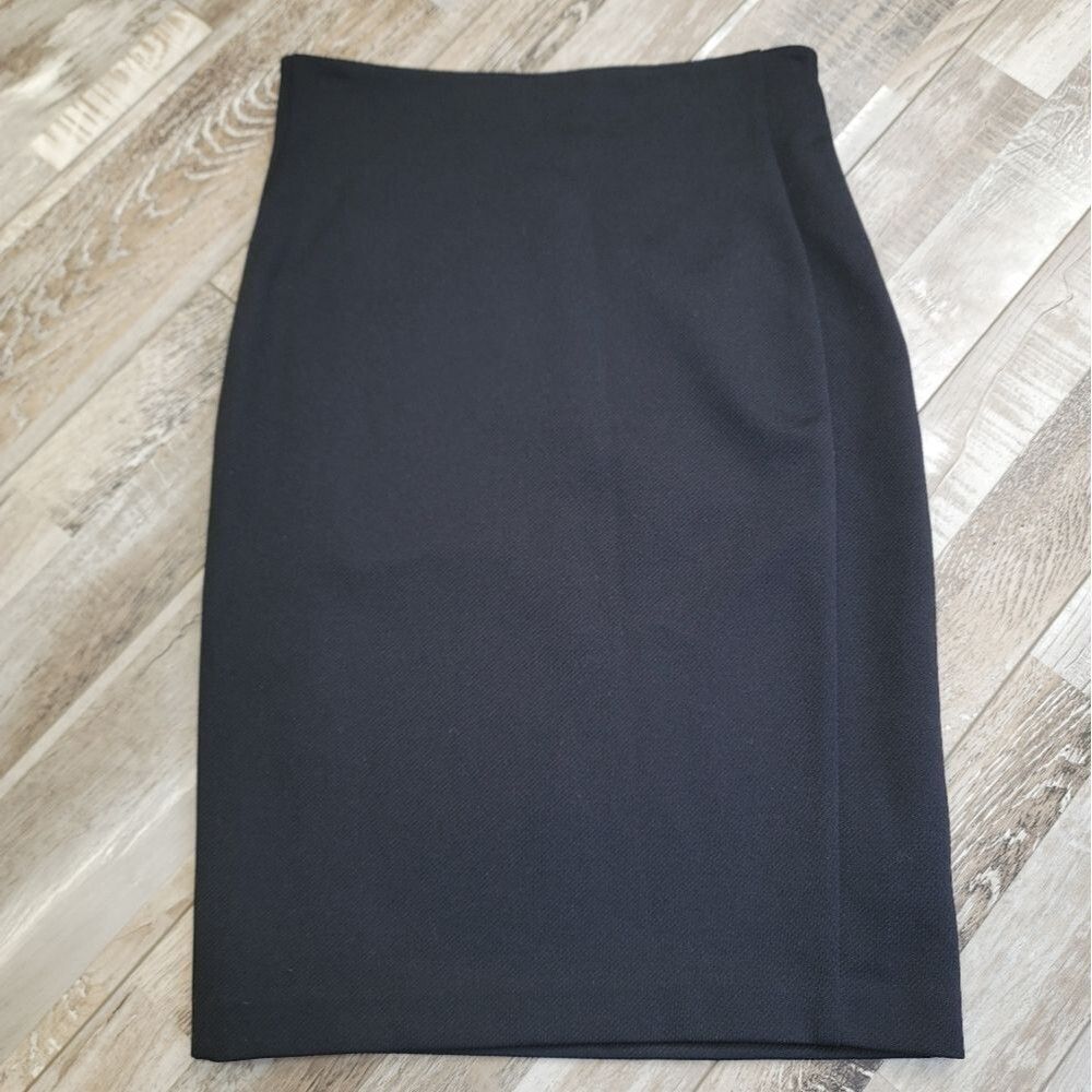 New Diane Von Furstenberg Panel Marta Pencil Skirt in Black Size 6